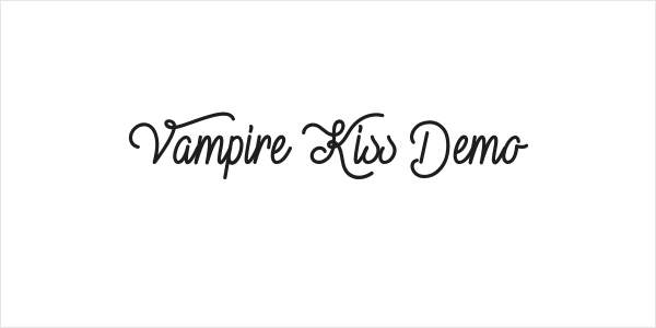 Vampire Kiss Demo Logo
