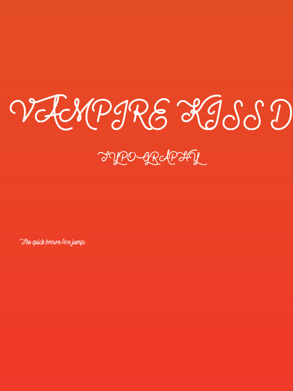 Vampire Kiss Demo Poster