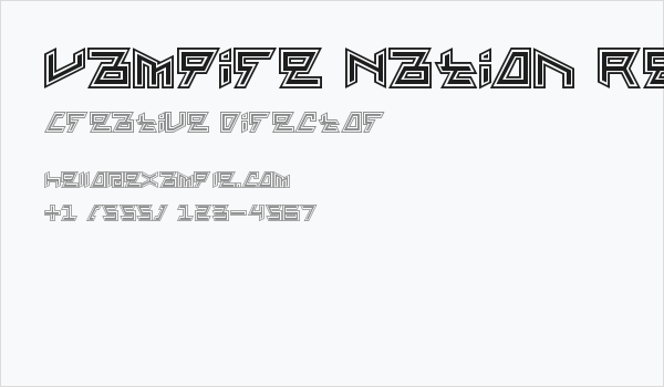 Vampire Nation Regular Business Card