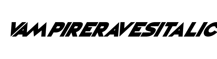 Vampire Raves Italic Font