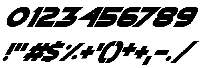 Vampire Raves Italic Font OTHER CHARS