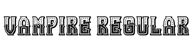 Vampire Regular  Скачать бесплатные шрифты