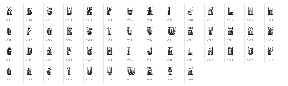 Vampire Regular Character Map
