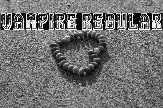 Vampire Regular Font examples