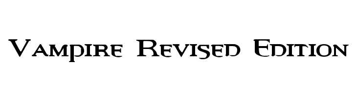 Vampire Revised Edition  baixar fontes gratis