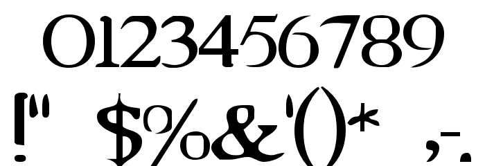 Vampire Revised Edition Font OTHER CHARS