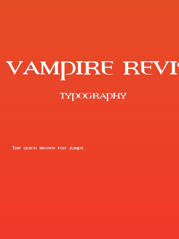 Vampire Revised Edition Poster