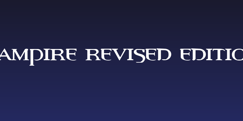 Vampire Revised Edition Social Header