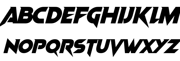 Vampire Wars Italic Font LOWERCASE
