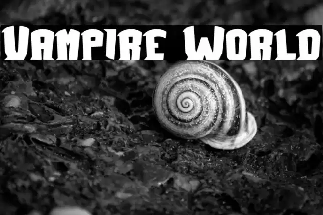 Vampire World Font examples