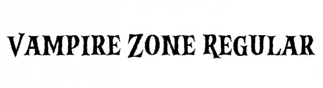 Vampire Zone Regular  baixar fontes gratis