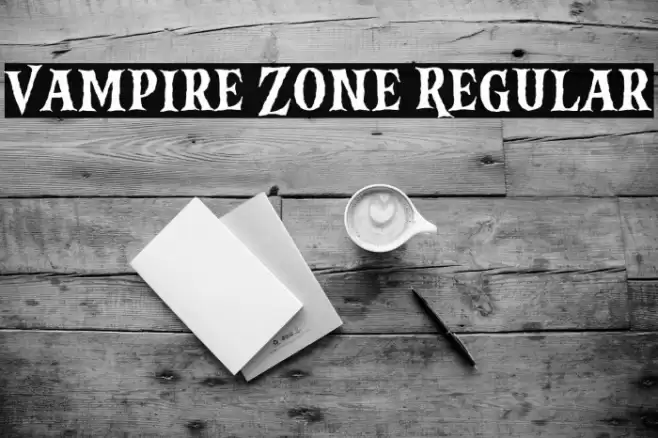 Vampire Zone Regular Font examples