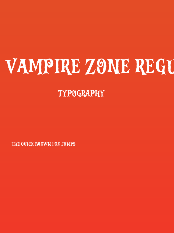 Vampire Zone Regular Poster