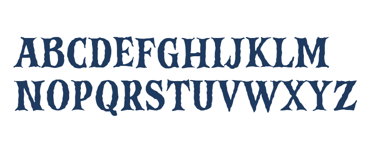 Vampire Zone Regular Lowercase