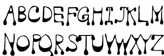 Vampire Schriftart Groß