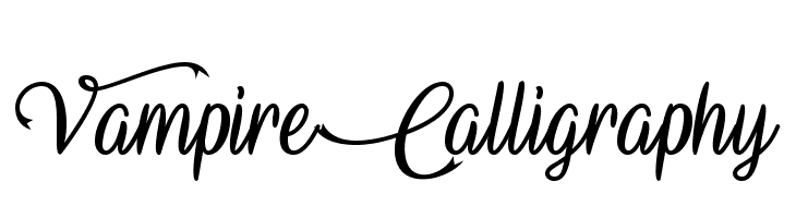 VampireCalligraphy  नि: शुल्क फ़ॉन्ट्स डाउनलोड