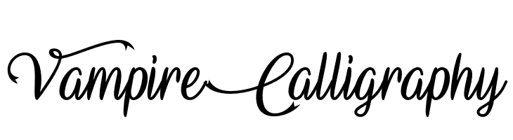 VampireCalligraphy  フリーフォントのダウンロード