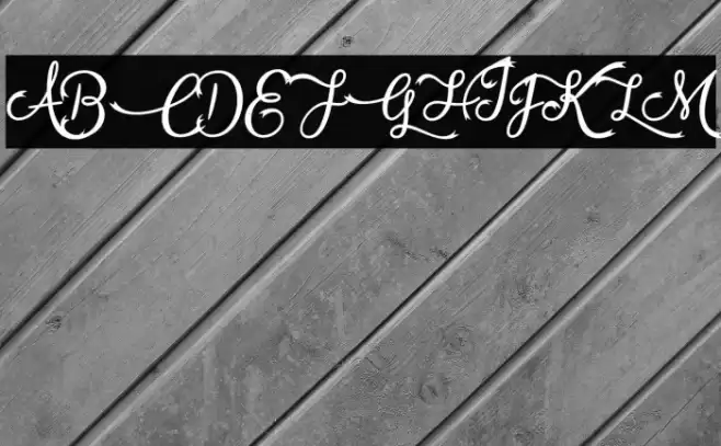 VampireCalligraphy Font examples