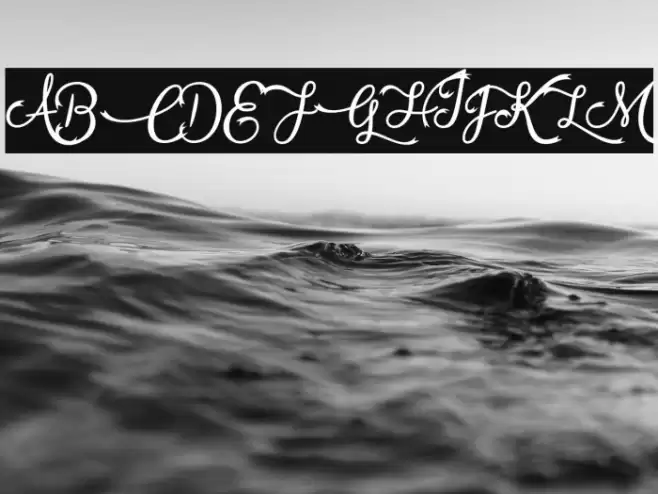 VampireCalligraphy Font examples