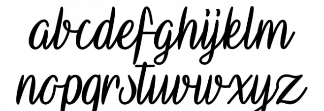 VampireCalligraphy 字体 小写