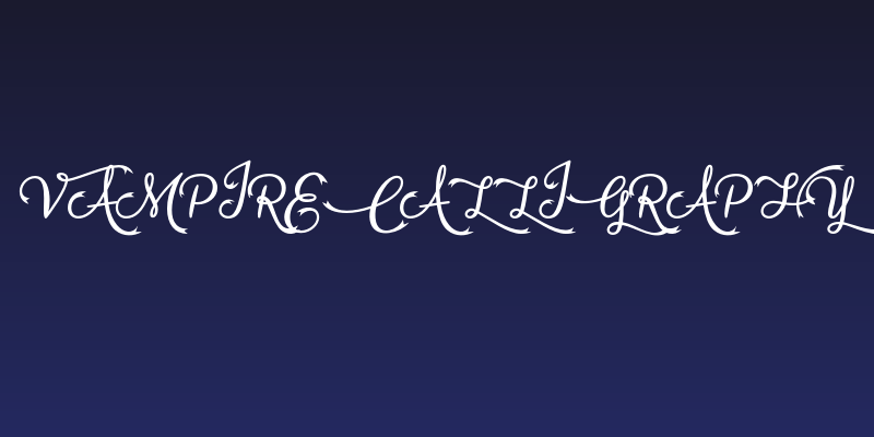 VampireCalligraphy Social Header