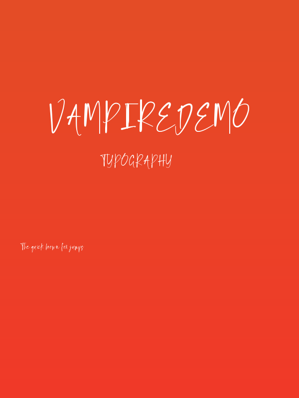 VampireDemo Poster