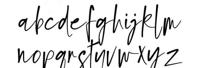 VampireDemo Schriftart Kleinbuchstaben