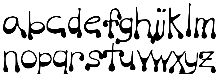 Vampire Font LOWERCASE