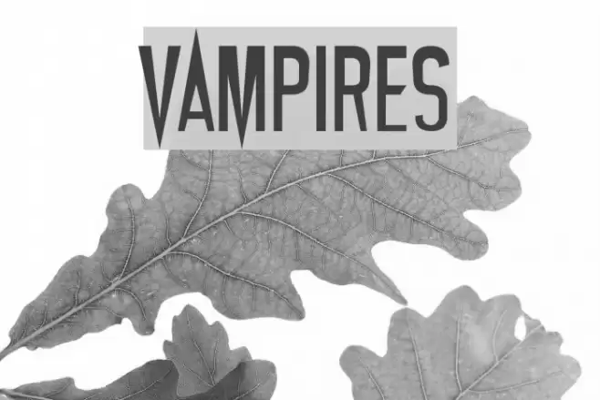 Vampires Font examples