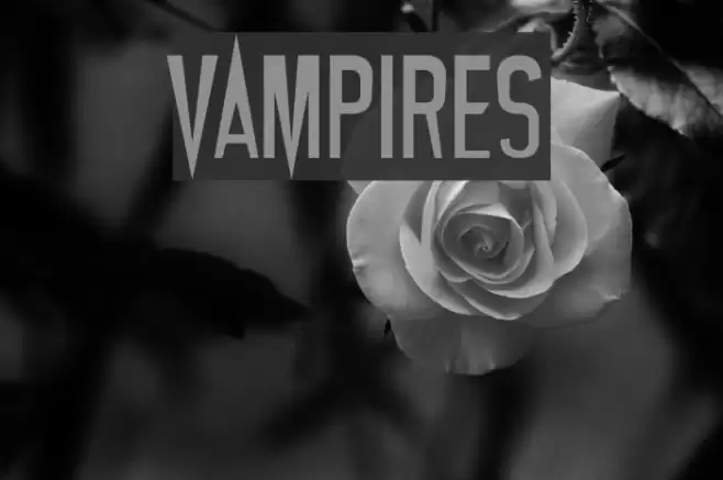 Vampires Font examples