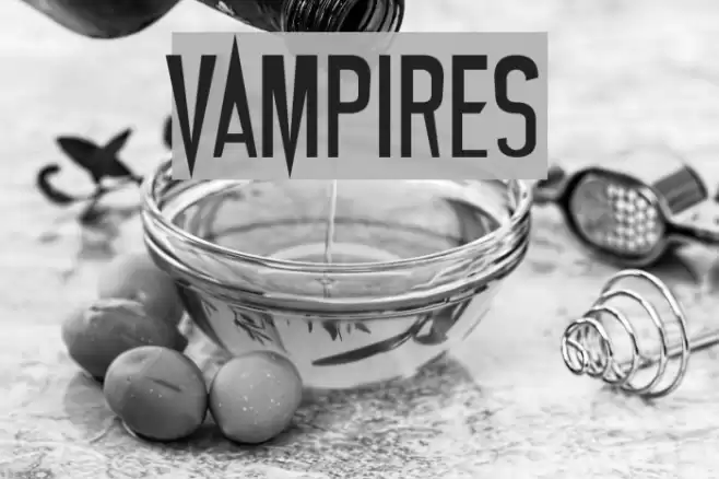 Vampires Font examples