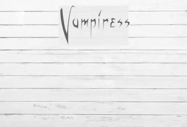 Vampiress Font examples