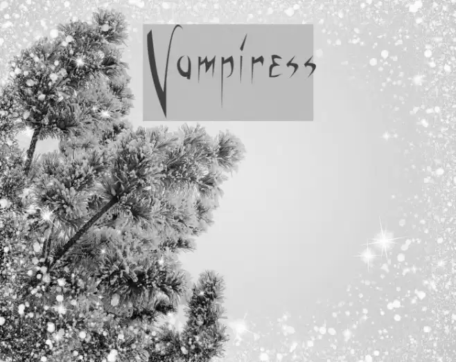 Vampiress Font examples
