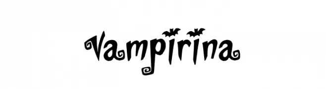 Vampirina  Frei Schriftart Herunterladen