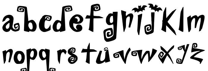 Vampirina Font LOWERCASE