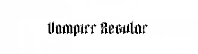 Vampirr Regular  Frei Schriftart Herunterladen