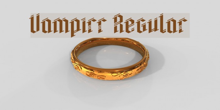 Vampirr Regular Font examples