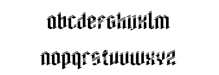 Vampirr Regular Font LOWERCASE