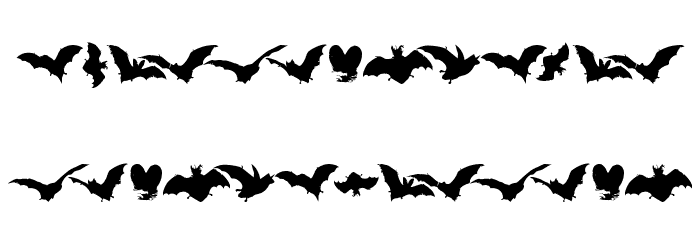 VampyrBats Font LOWERCASE