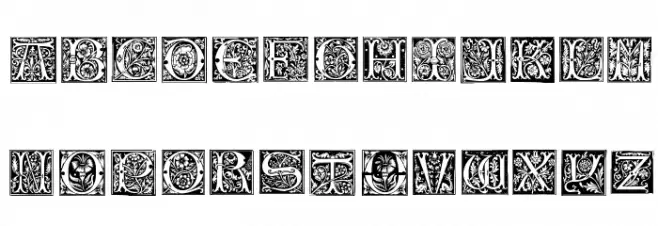 Vampyres Garden Schriftart Kleinbuchstaben