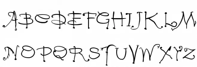 Vampyriqua خط أحرف كبيرة