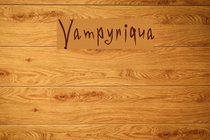 Vampyriqua Font examples