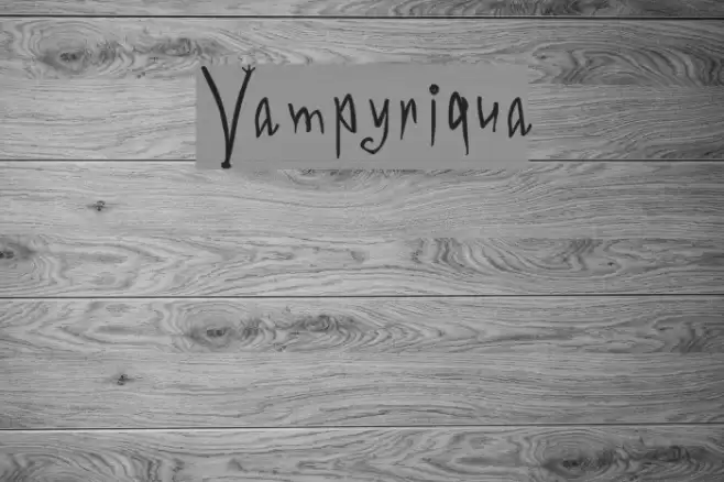 Vampyriqua Font examples