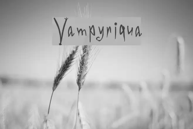 Vampyriqua Font examples