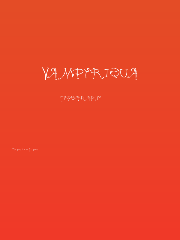 Vampyriqua Poster