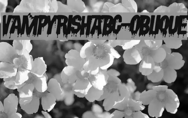 VampyrishABC-Oblique Caratteri examples