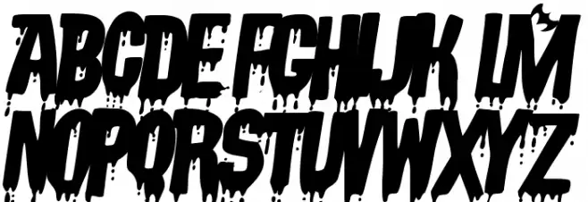 VampyrishABC-Oblique फ़ॉन्ट लोअरकेस