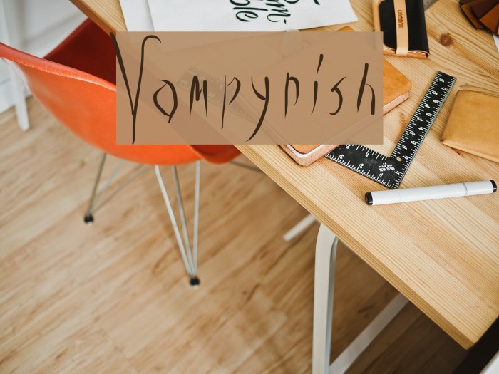 Vampyrish Font examples
