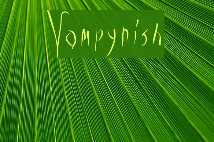 Vampyrish Font examples