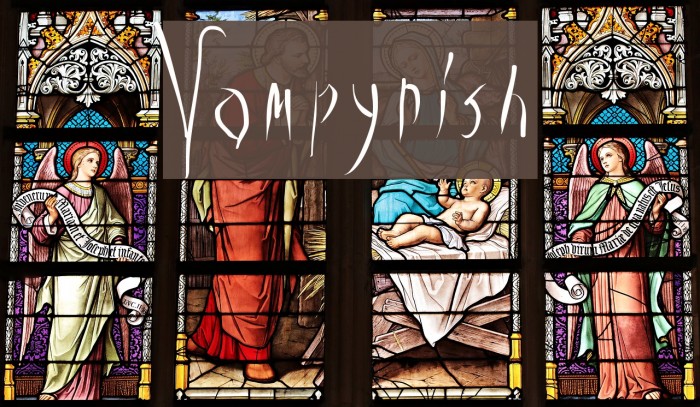 Vampyrish Font examples